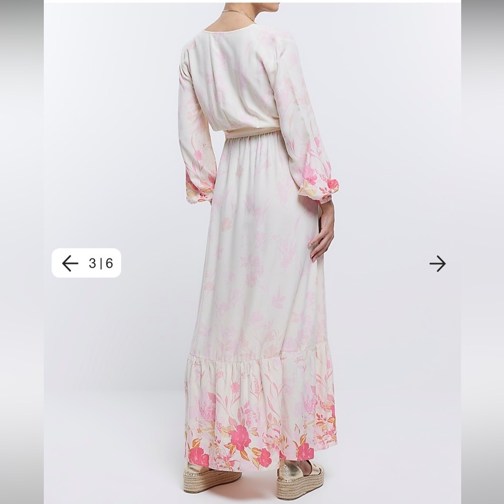 HP🎉🎉NWOT River Island in other words Floral Maxi - Picture 7 of 14